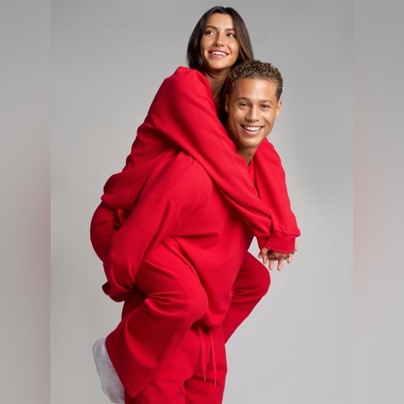 Comfrt Waffle Knit Lounge Sweat Set - Picture 7 of 7